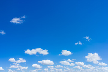 Beautiful blue sky and clouds with daylight natural background.