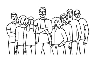 Confident young people.