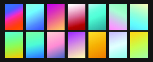 Modern vector template for cover, poster, brochure, mobile app. Abstract color gradient background