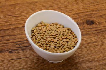 Vegan cuisine - Dry lentil heap