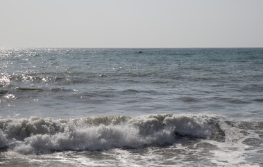 Southern coast of Crimea sea waves storm