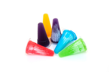 Jelly candy isolated on white background.