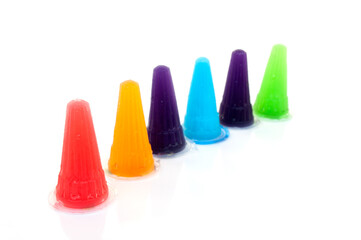 Jelly candy isolated on white background.