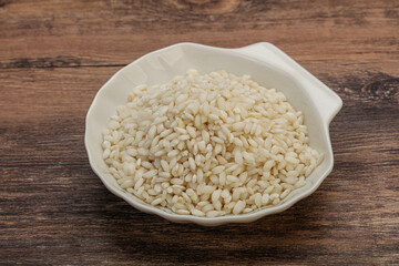 Raw arborio rice for Risotto