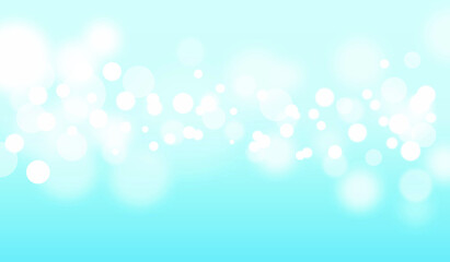 Vector abstract blue sky background with blur bokeh light effect.