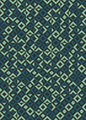 Abstract Geometric Pattern generative computational art illustration