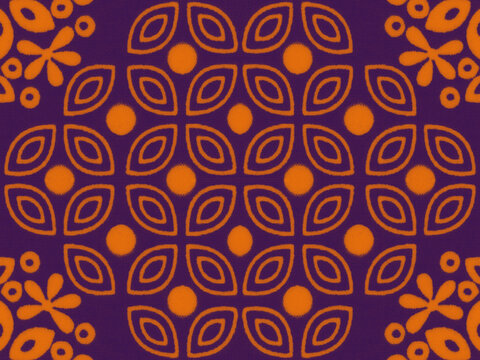 Colored African fabric – Seamless pattern, cotton, photo