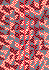Abstract Geometric Pattern generative computational art illustration