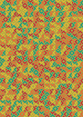 Abstract Geometric Pattern generative computational art illustration