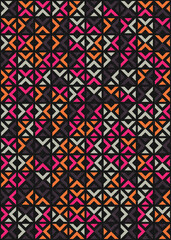 Abstract Geometric Pattern generative computational art illustration