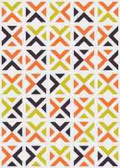 Abstract Geometric Pattern generative computational art illustration