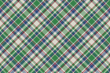 Seamless pattern of scottish tartan plaid. Repeatable background with check fabric texture. Vector backdrop striped textile print.