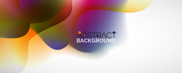 Fluid color gradient abstract background, trendy colorful wallpaper. Vector illustration for placards, brochures, posters, banners and covers