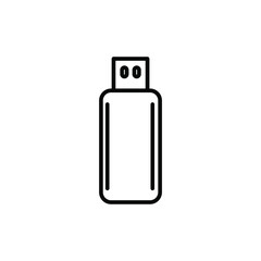 Usb line icon. Vector symbol in trendy flat style on white background. Web sing for design