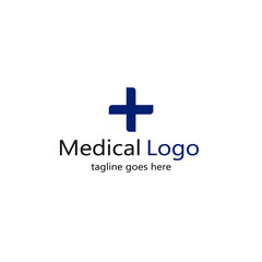 blue plus sign logo image