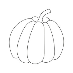 Isolated pumpkin on white.