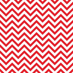 Seamless abstract pattern with red zigzag lines on white background.