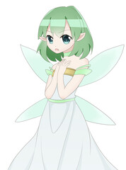 妖精　緑　怒る