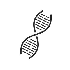 DNA Chromosome line icon