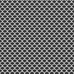 Seamless fish scales skin pattern. Squama texture. Japanese traditional mermaid ornament.