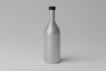 3D Illustration. Blank Bottle Mockup