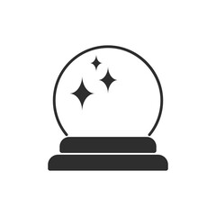 PREDICTION ICON , BALL MAGICAL LINE ICON