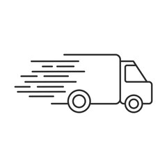 truck icon delivery symbol logo template