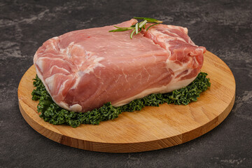 Pork meat piece for cooking