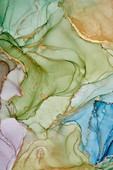 Obraz premium Alcohol ink art.Mixing liquid paints. Modern, abstract colorful background, wallpaper. Marble texture.Translucent colors