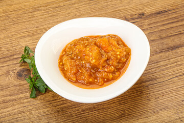 Caucasian cuisine - Mangal salad with vegetables