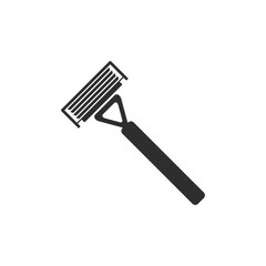 Shaving razocake pastry icon in flat style isolated.Symbol illustrationr blade with water drop flat icon