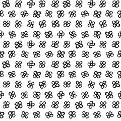 Flowers seamless pattern. A seamless pattern made with hand drawn flowers.