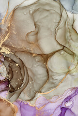 Alcohol ink art.Mixing liquid paints. Modern, abstract colorful background, wallpaper. Marble texture.Translucent colors