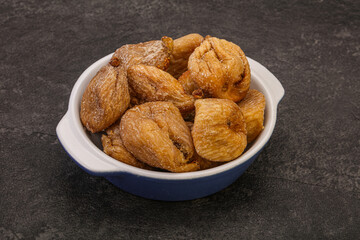 Dry sweet fig fruit heap