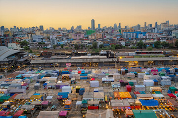 Ratchada train market in Bangkok, Thailand
