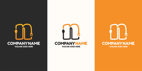 Initial letter N food Logo Design Template. Illustration vector graphic. Design concept fork and spoon With letter symbol. Perfect for  cafe, restaurant, cooking business