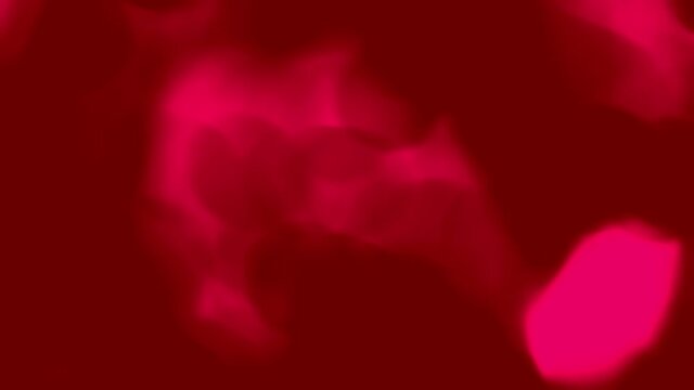 Animation with flowing globules or cells, like blood plasma. Seamless loop - backlit abstract fluid sequence for backdrop or illustration.