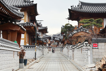 Eunpyeong Hanok Village, in Seoul, South Korea, Feb. 9, 2021
