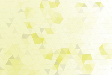 Fototapeta na wymiar Yellow tone mosaics in soft light gradient background. Geometrical abstract background.