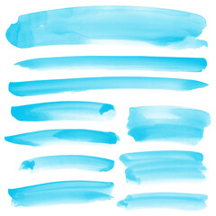 Obraz premium Watercolor background for textures. Abstract watercolor background. Ink stains on paper. The color of the sea, blue, turquoise