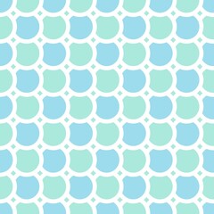 Simple pattern. Circle pattern. Seamless background. Fish scale pattern. Abstract geometric background in a marine theme. © Sudakarn