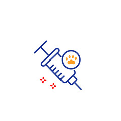 Vaccine dog icon on white