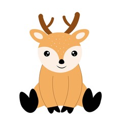cute happy animal vector illustration