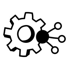 
App API hand drawn premium quality icon 

