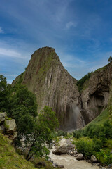 Karakaya-Su waterfall. Kabardino-Balkaria, Russia