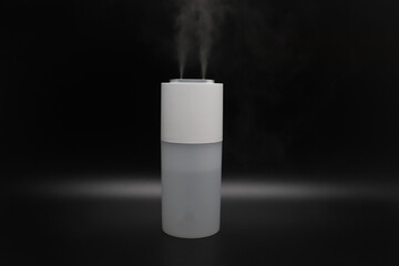 Air Purifier on black background