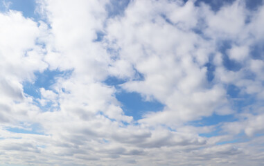 View of beautiful blue sky with white clouds