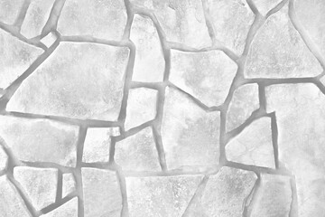 Stone texturedecorative on concrete wall for white gray dirty background