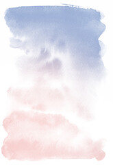 Naklejka premium Color rose quartz, serenity watercolor blobs, isolated on white background. Shape design blank watercolor colored rounded shapes web buttons on white background.