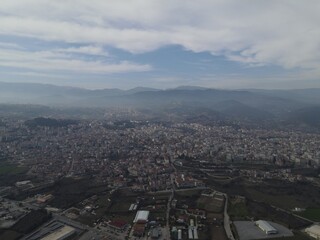 Aerial View, Veria City,  A Cloudy Day,  Greece, Central Macedonia, Imathia